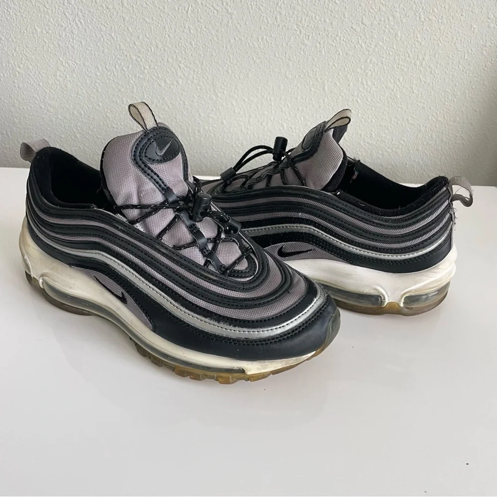 Nike Air Max 97 Black and Silver Sneakers